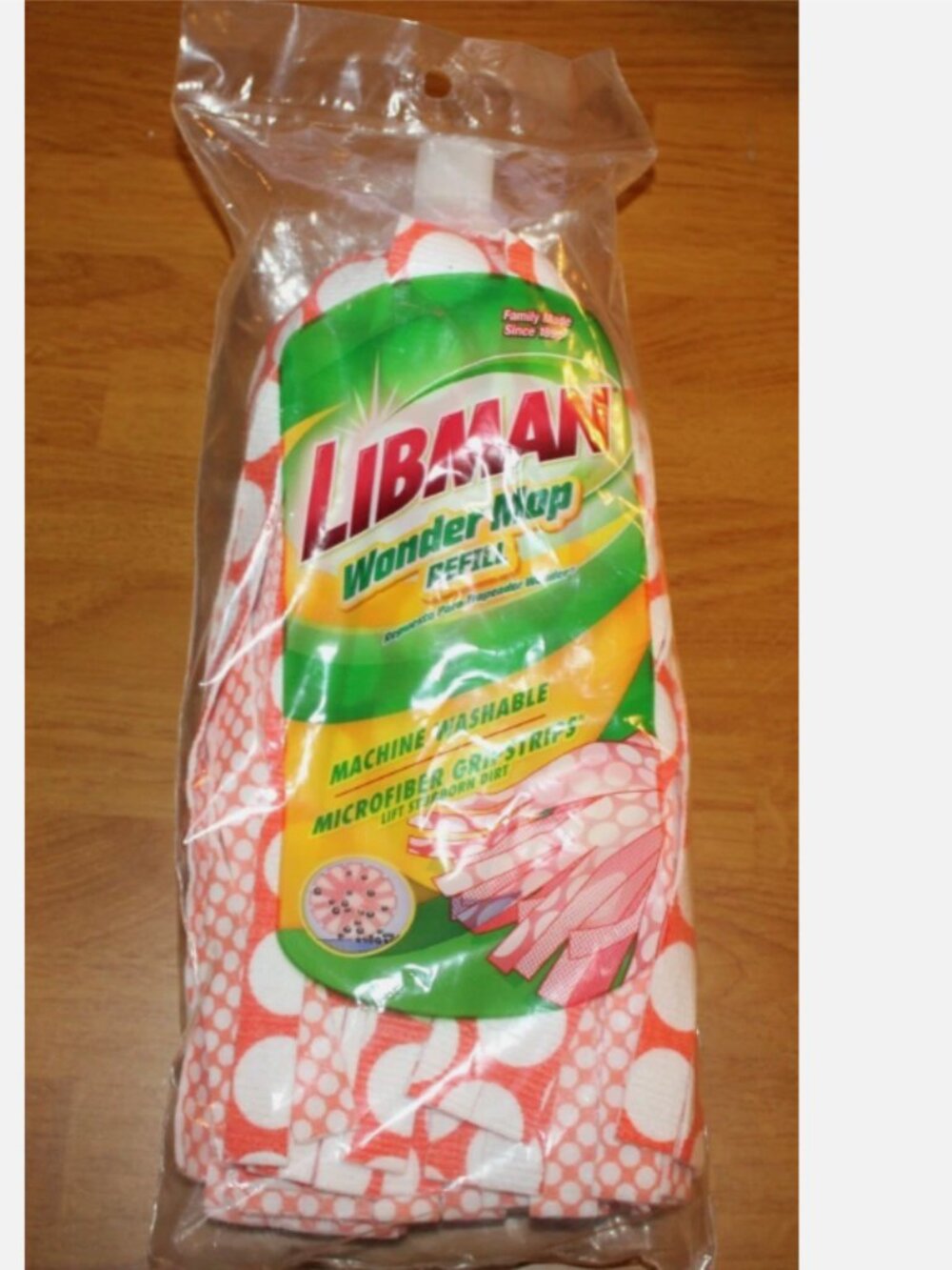 Libman Wonder Mop Refill Microfiber Gripstrips Machine Washable
